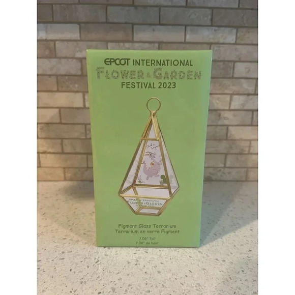 Figment 2023 Epcot Flower And Garden Festival Glass Terrarium Disney - Picture 1 of 2